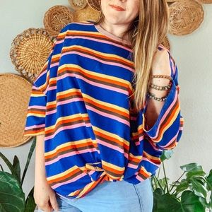 Oversized Striped Top